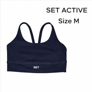 SET Active Navy Luxform Sports Bra Size M